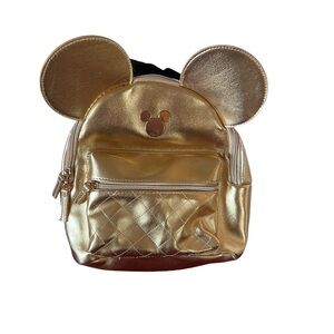 NEW Disney Mickey Mouse Golden Mini Backpack Bioworld
